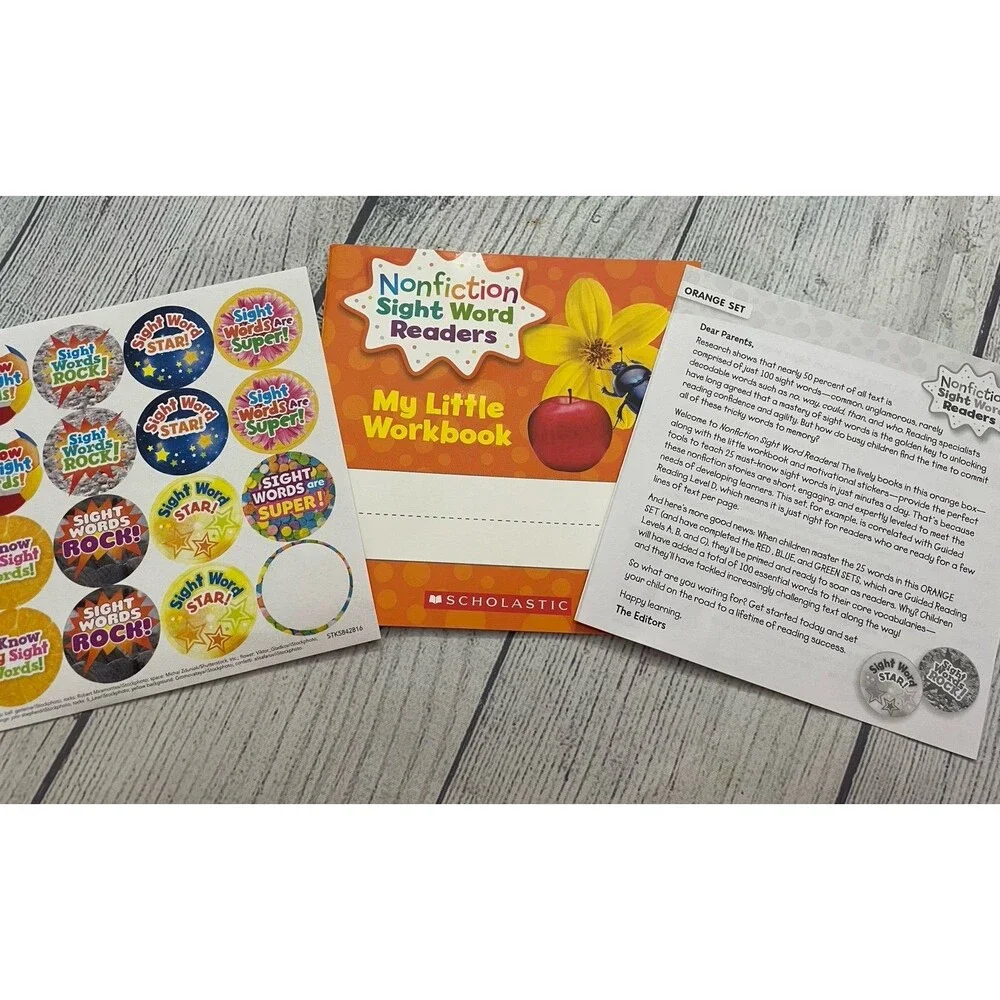 Scholastic Nonfiction Sight Word Readers, Level D, 25 Books